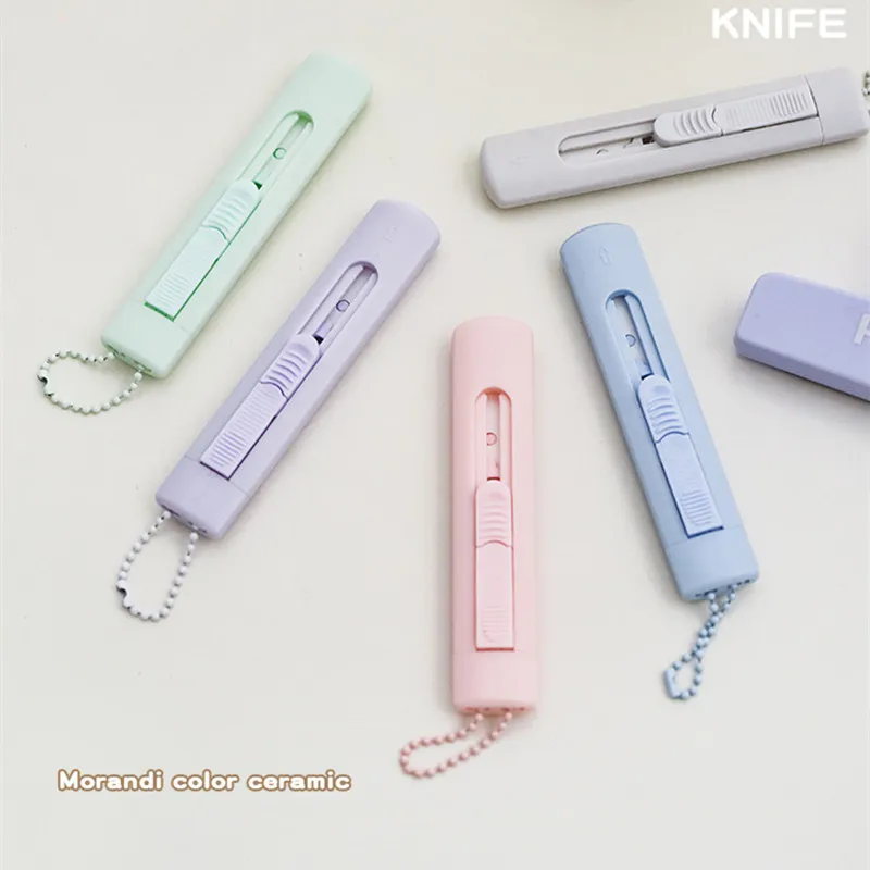 Taglierina in ceramica Tascabile scuola , borsetta, ufficio 28 1 pezzo carino coltello pieghevole coreano Fashoin Mini coltello multiuso piccolo tagliacarte portatile per bambini bella