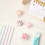Mini graffetta simpatico cartone animato gatto zampa segnalibro Kawaii Scrapbook diario Clip cancelleria per studenti Clip